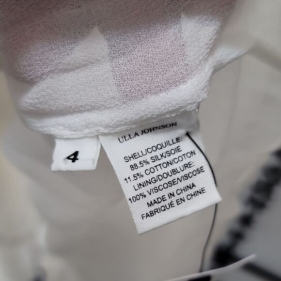 Ulla Johnson Jules Swiss Dot Silk Asymmetric Dress - Picture 8 of 11